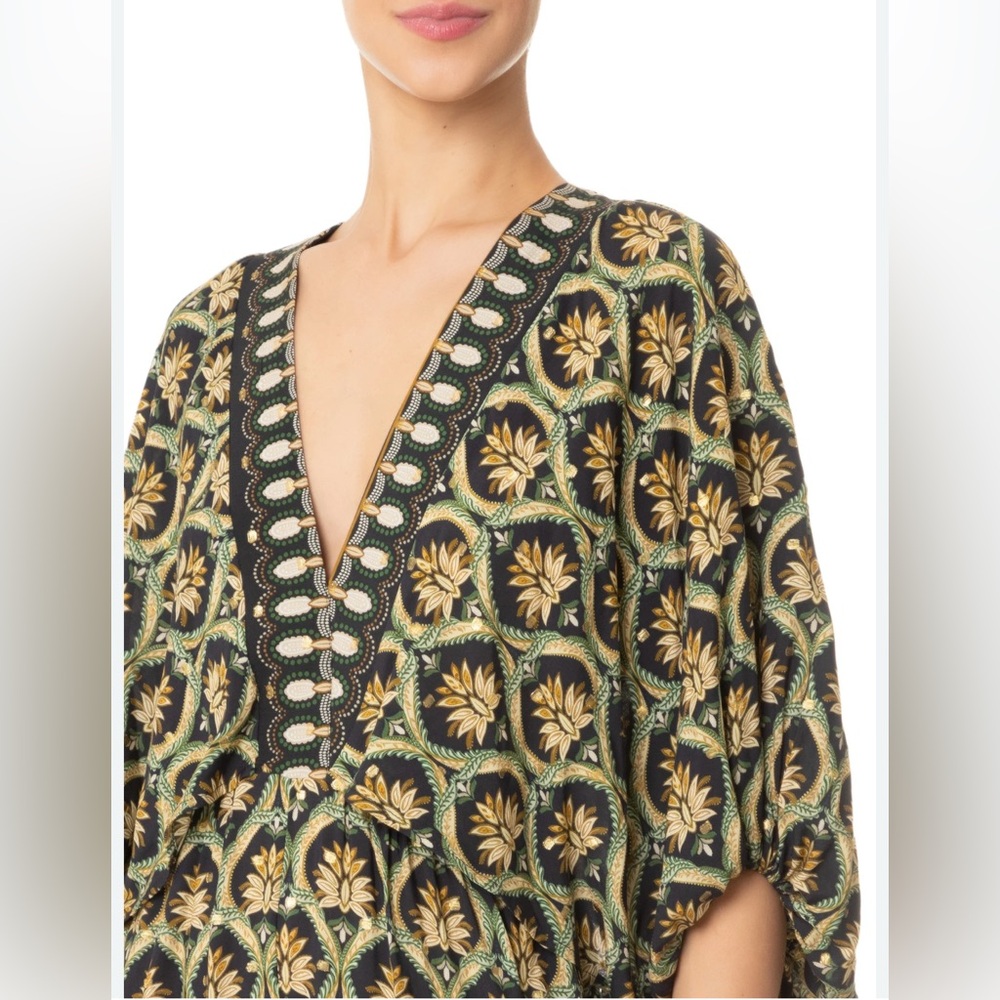 FARM RIO JUMPSUIT 
Macacão Feminino Joia Boho Preto Farm